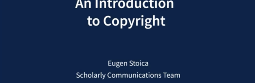 An introduction to copyright