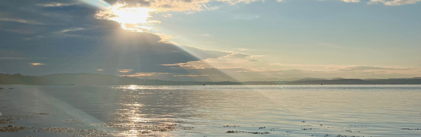 Sunset at Silverknowes beach