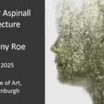 silhouette of a woman made from greenery.