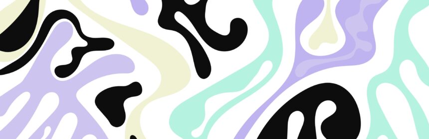 Multi Coloured Organic Abstract