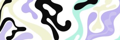Multi Coloured Organic Abstract